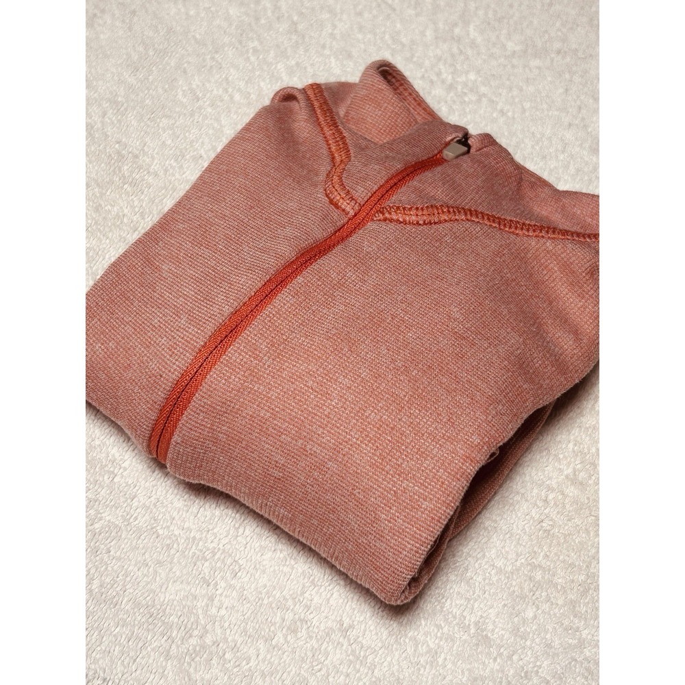 Patagonia Capilene 2 Lightweight Zip-Neck Base Layer Coral Orange Women's S EUC